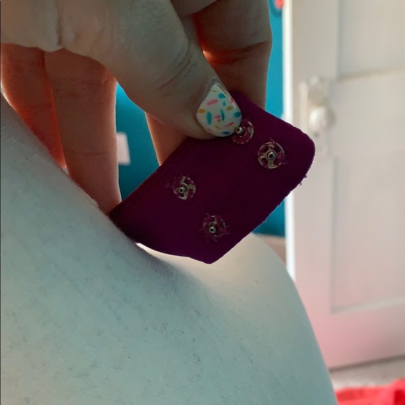 Purple Evening Dress Sequin Neck - Picture 4 of 7